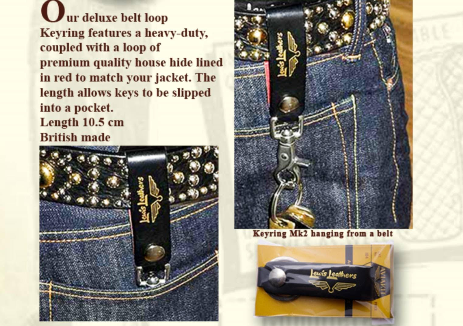 Lewis Leathers / KEY RING -TYPE1 (BLUE) [16333] - 8,690円 : RADIO7