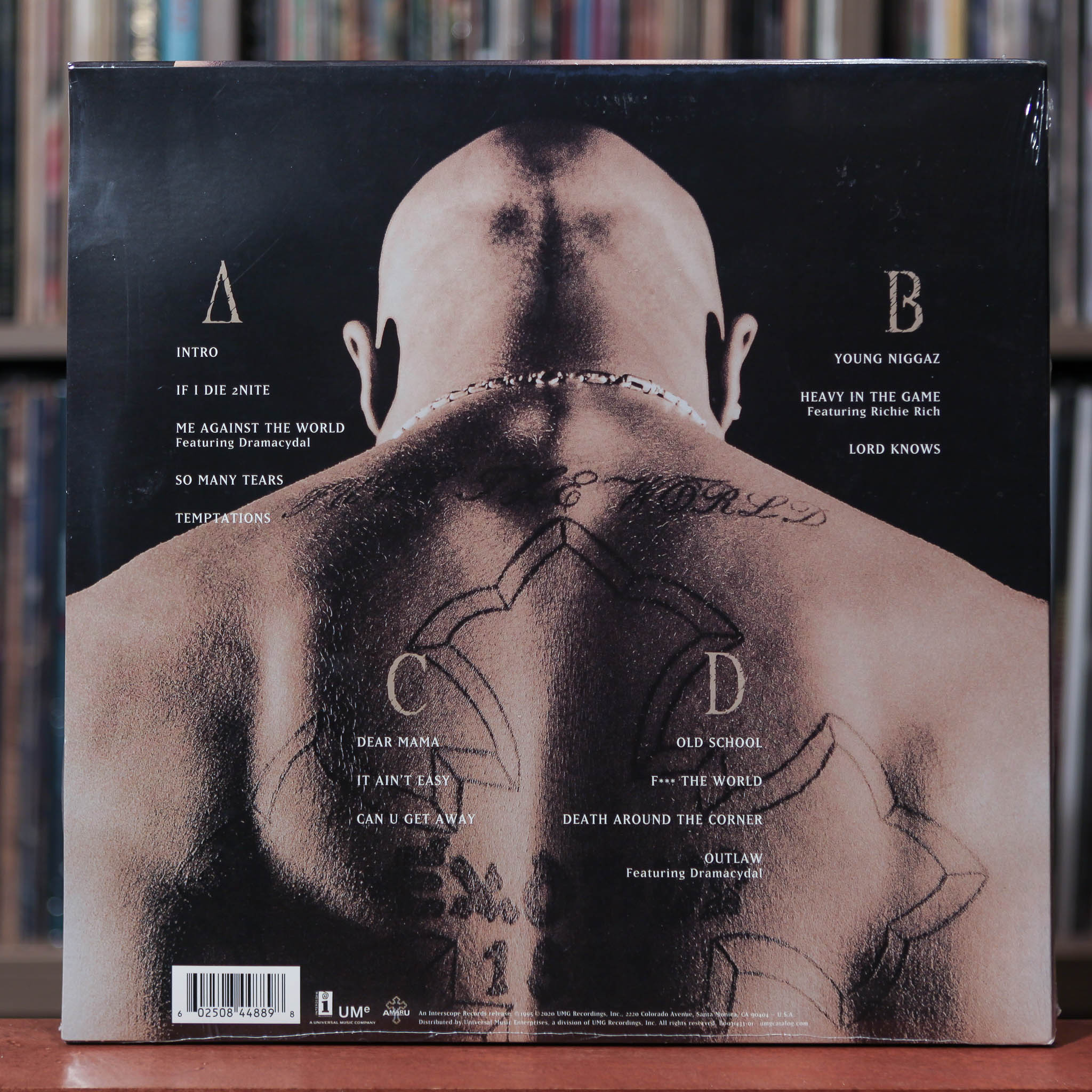 2Pac - Me Against The World - 2LP - 2020 Interscope, SEALED
