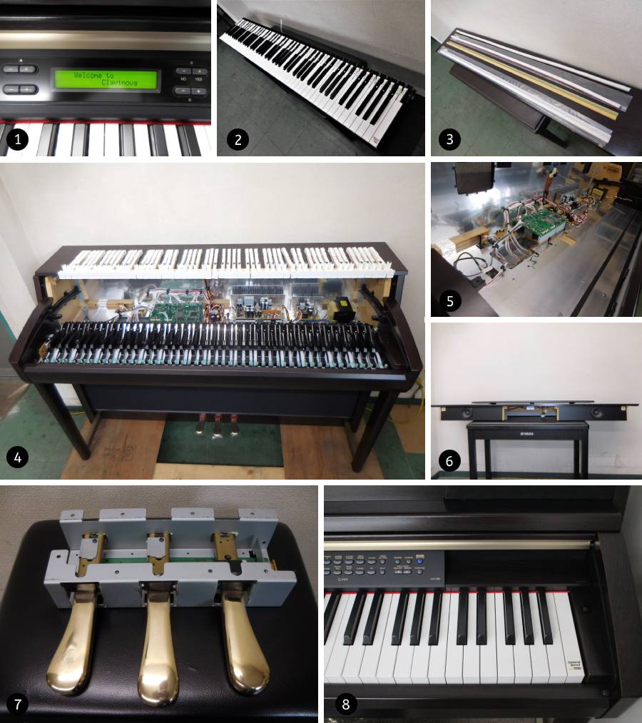 YAMAHA Clavinova（クラビノーバ） CLP-280 | 修理事例 | YMC楽器修理