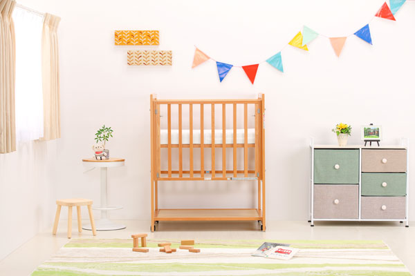 ツーオープンミニサイズベッド b-side mini | 国産ベビーベッド製造