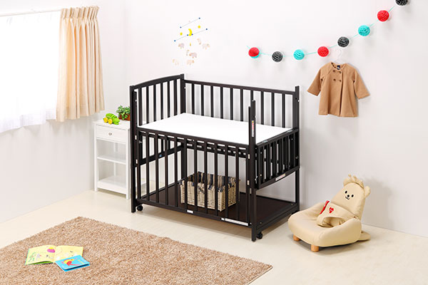 イーナ】ヤマサキ ベビーベッド ツーオープン ハイタイプ ハイタイプ