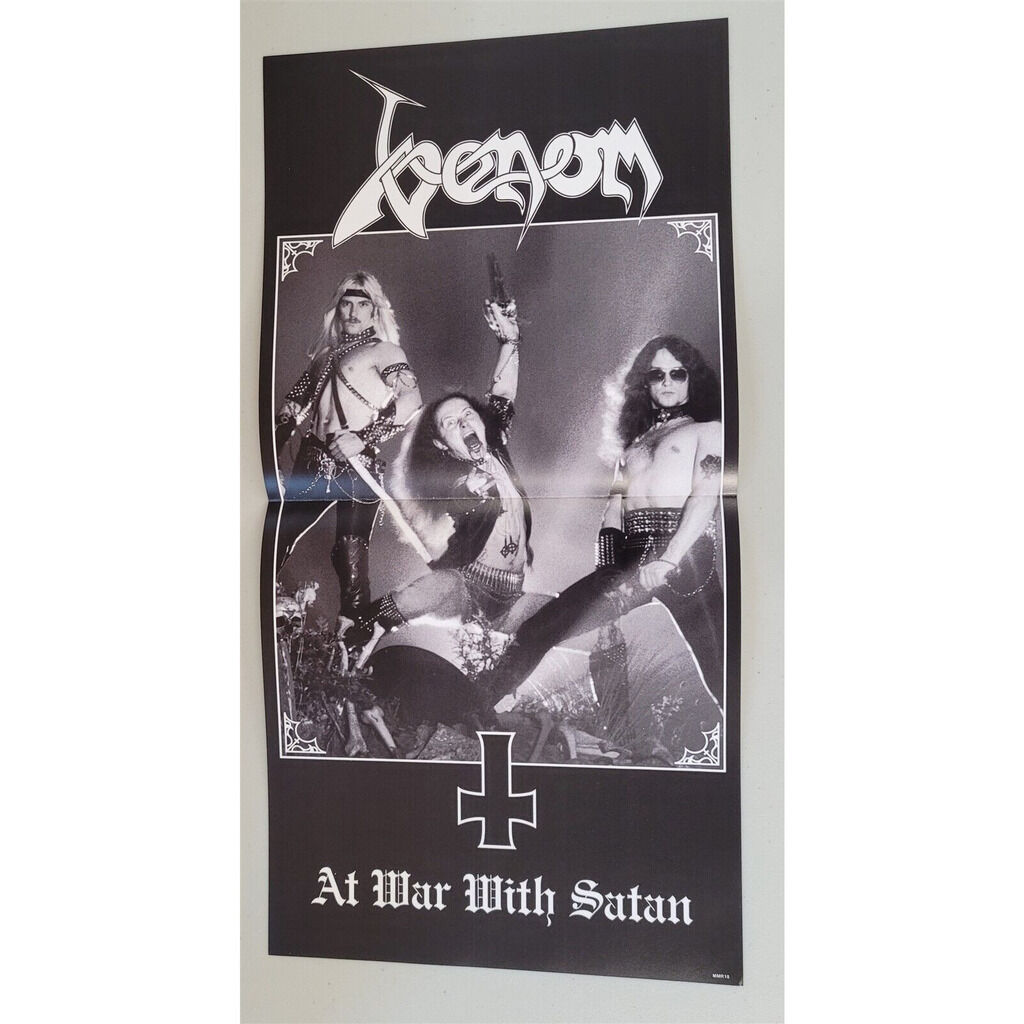 Venom - At War With Satan LP 1984 gatefold embossed, 4-page