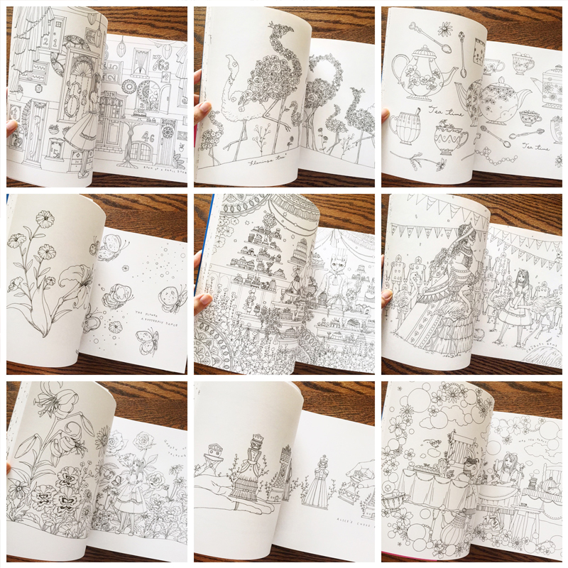 おしゃれな塗り絵BOOK アリスの不思議かわいい物語（ ソシム株式会社