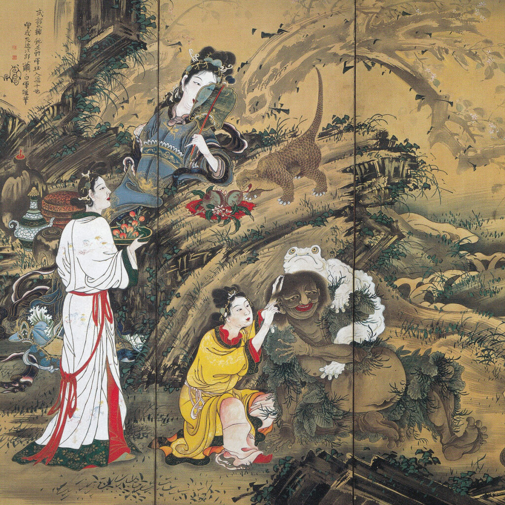 井上和久 油彩画 奈良 二月堂