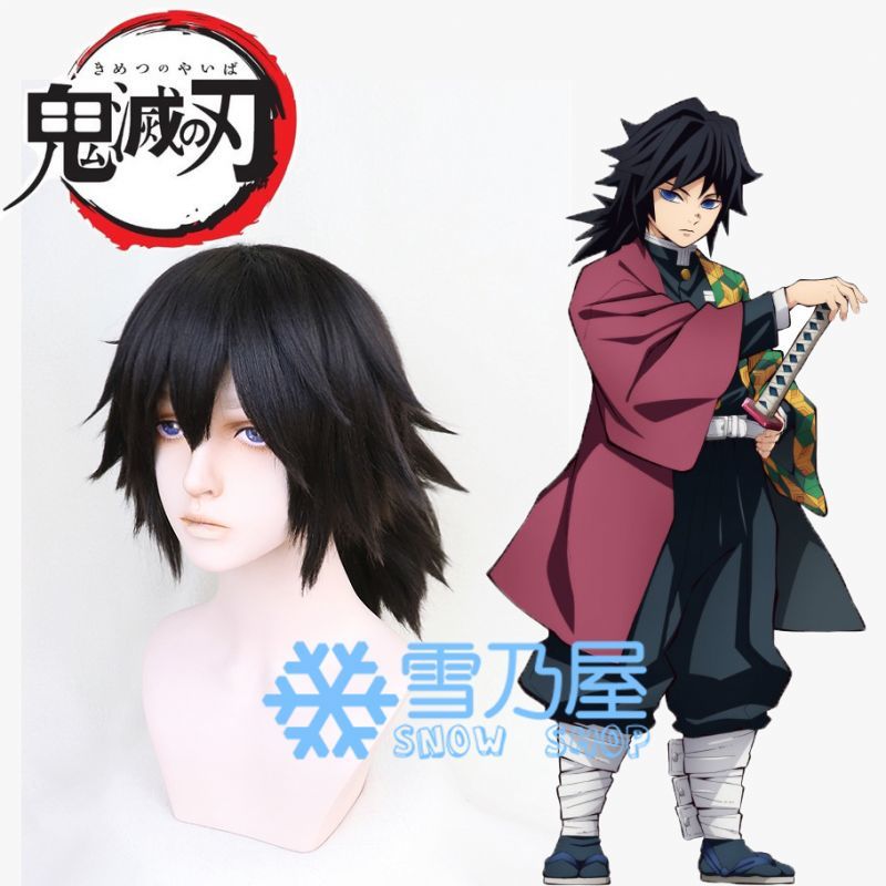 鬼滅の刃 冨岡義勇 コスプレウィッグ - snowshop雪乃屋