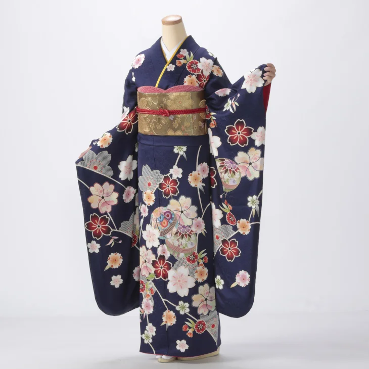 青/紺の振袖【販売】｜【公式】京都きもの友禅オンラインストア / 振袖