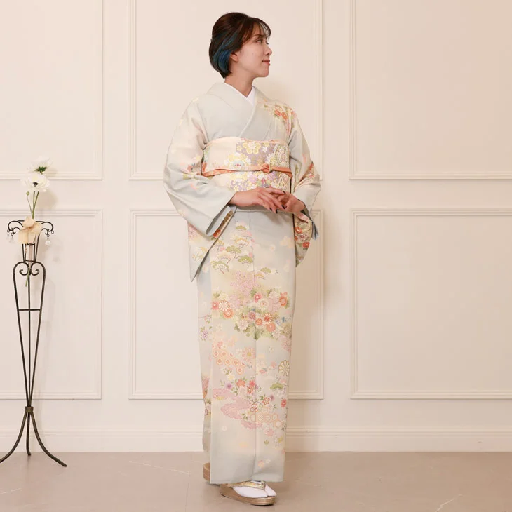 a2311201】【レンタル】訪問着 フルセット 京友禅 古典 ブランド 吉澤