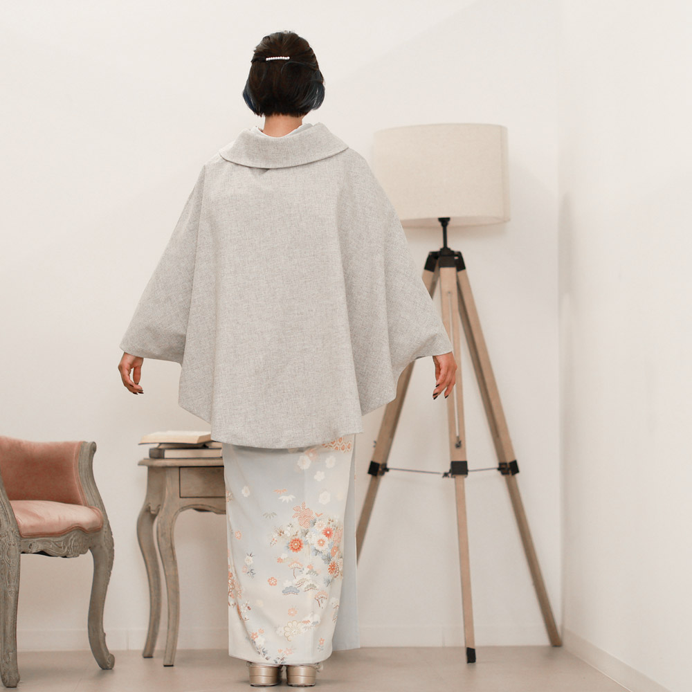 z2327001】ケープ コート ポンチョ マント 羽織 和洋兼用 レディース