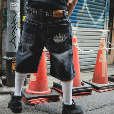 King Logo Buggy Half Denim – YZ