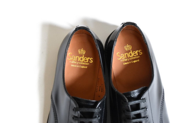 SANDERS（サンダース） MILITARY DERBY SHOE ブラック | セレクト