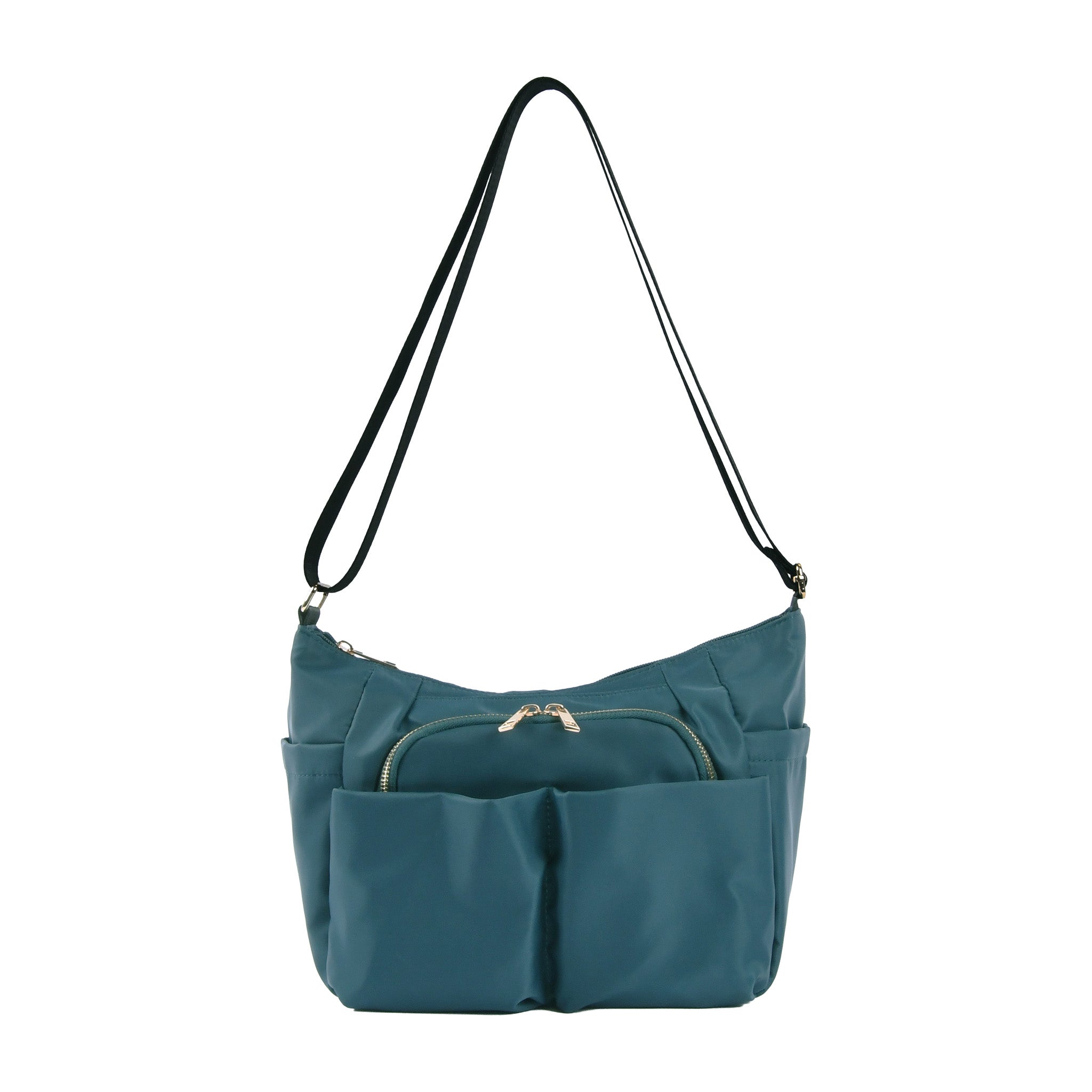 時短バッグ Wポケットナイロンショルダーバッグ EL5487