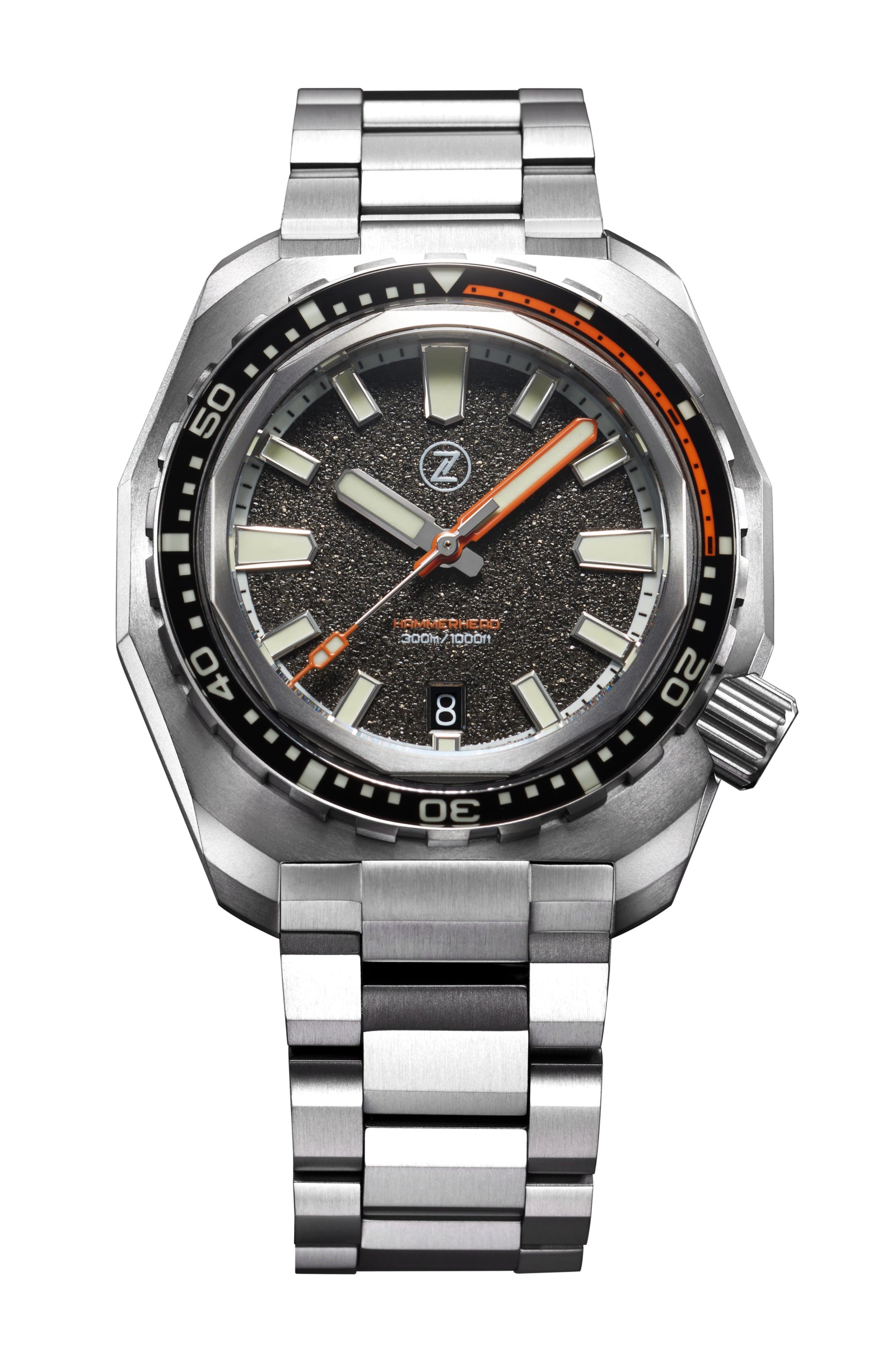 Hammerhead V3 300m Ti 'Granite' – Zelos Watches