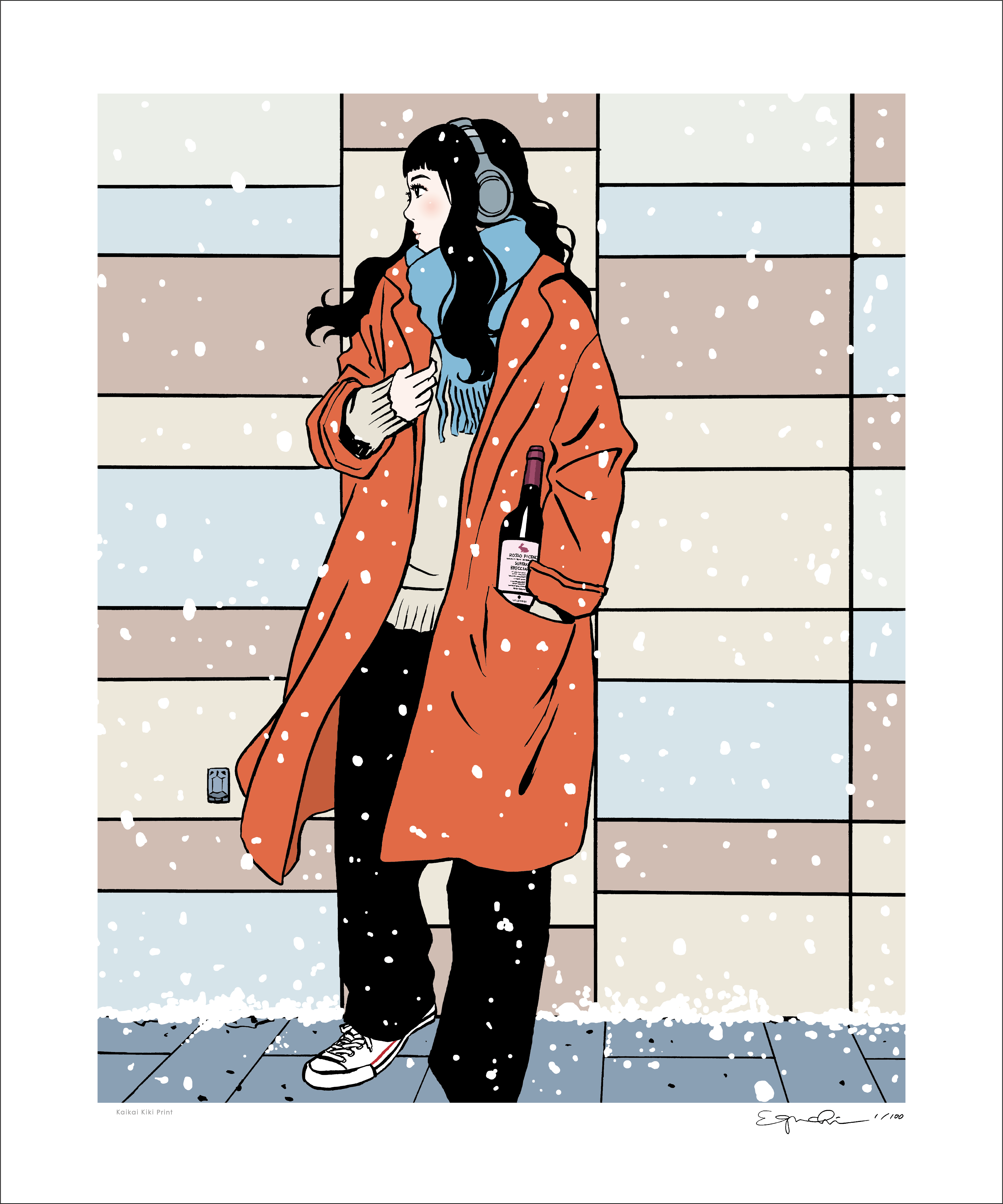 2月24日(月) 12時よりWEBショップにて、江口寿史エディションサイン