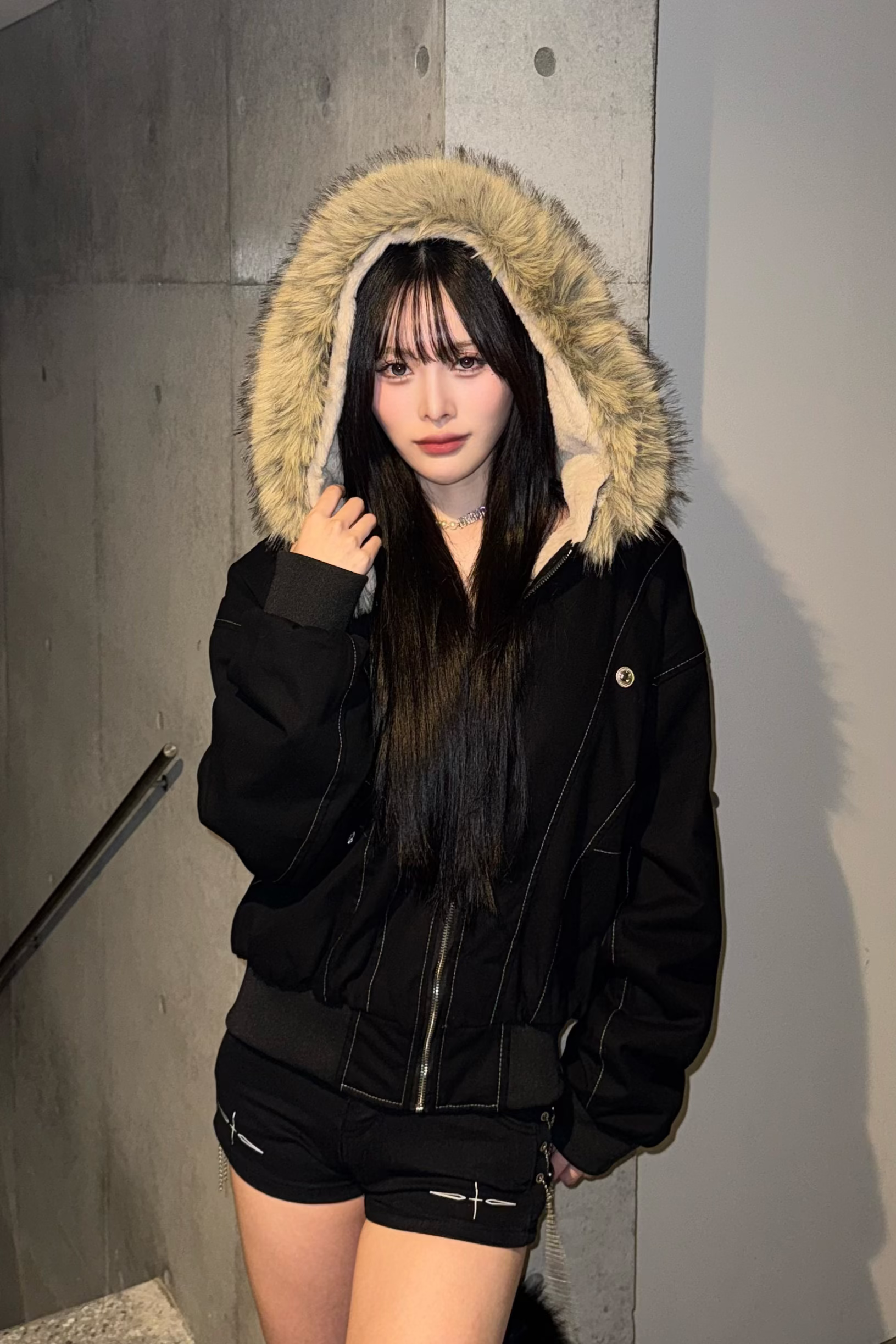 Bloom bIg fur jacket ZC30066