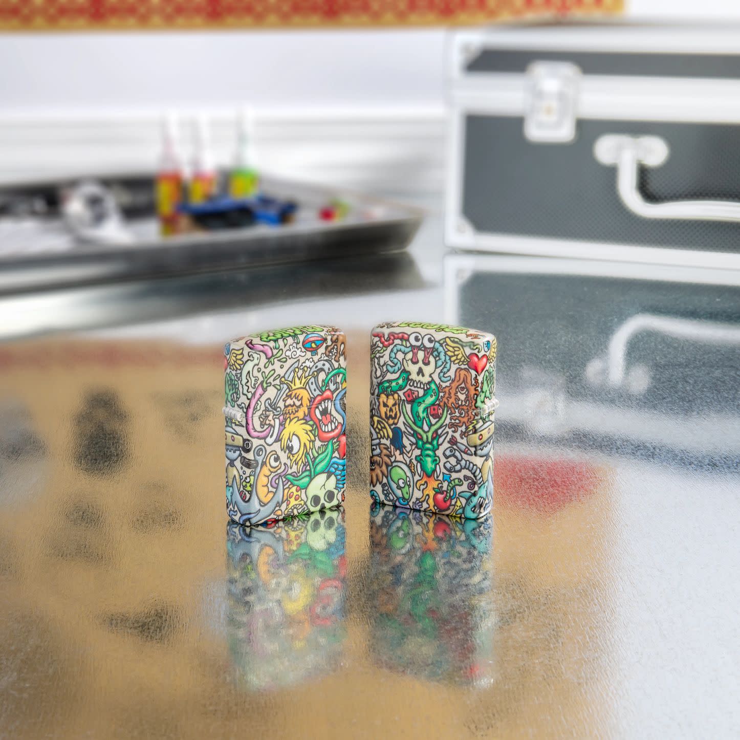 Zippo Crazy Collage 540 Color Windproof Lighter – Zippo USA