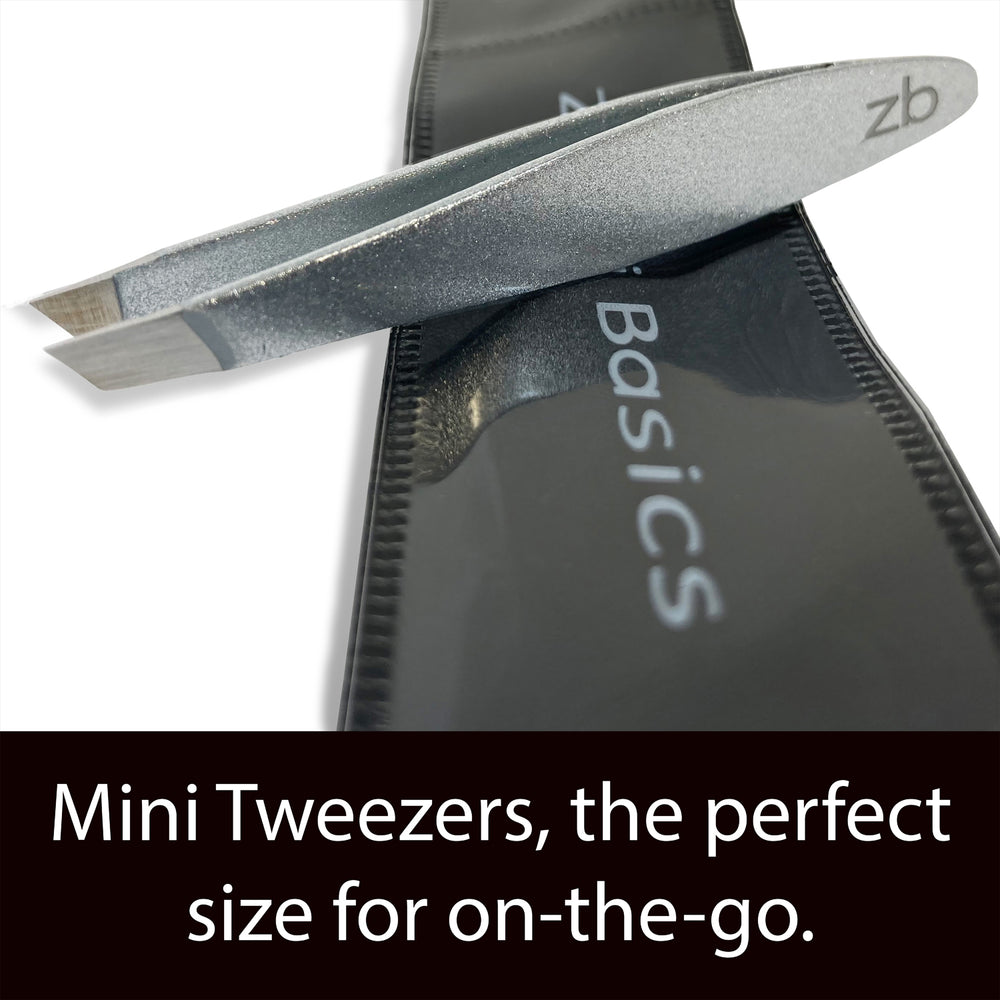 Mini Slant Tweezers | Silver – Zizzili Basics