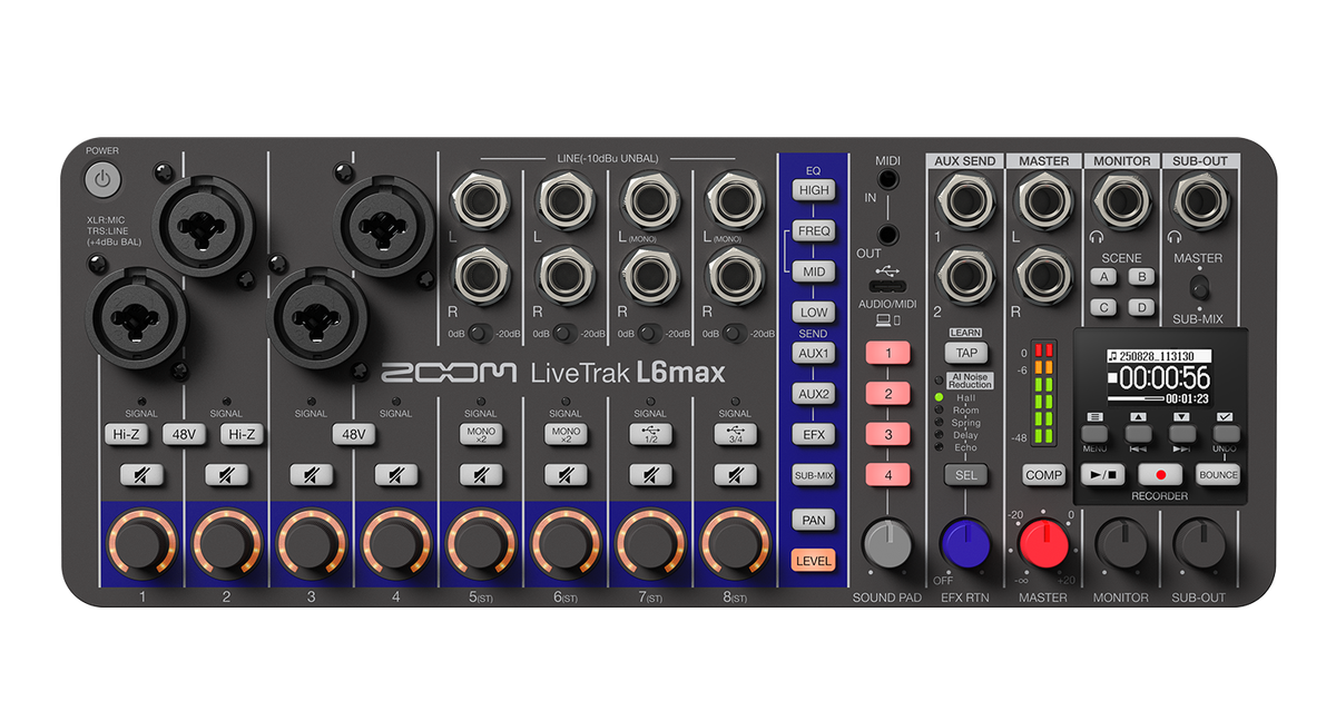 LiveTrak L6max | ZOOM