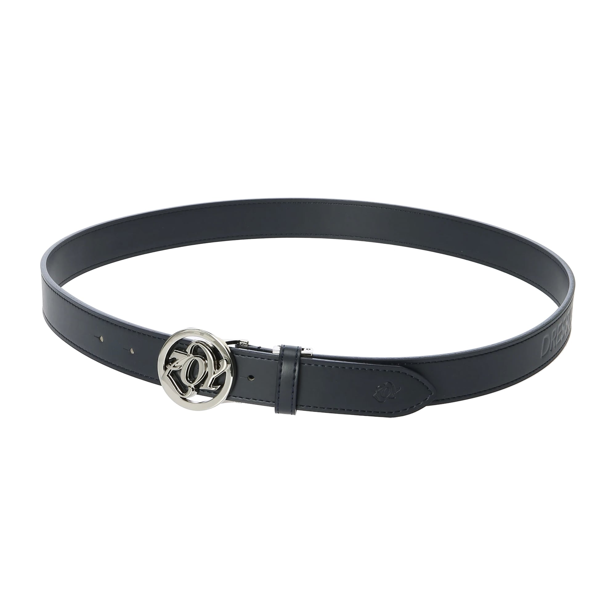 UNISEX ロゴバックルベルト ネイビー