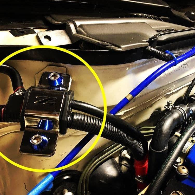 ZSPEC Battery Cable Bracket for '90-99 Nissan 300zx Z32, Black