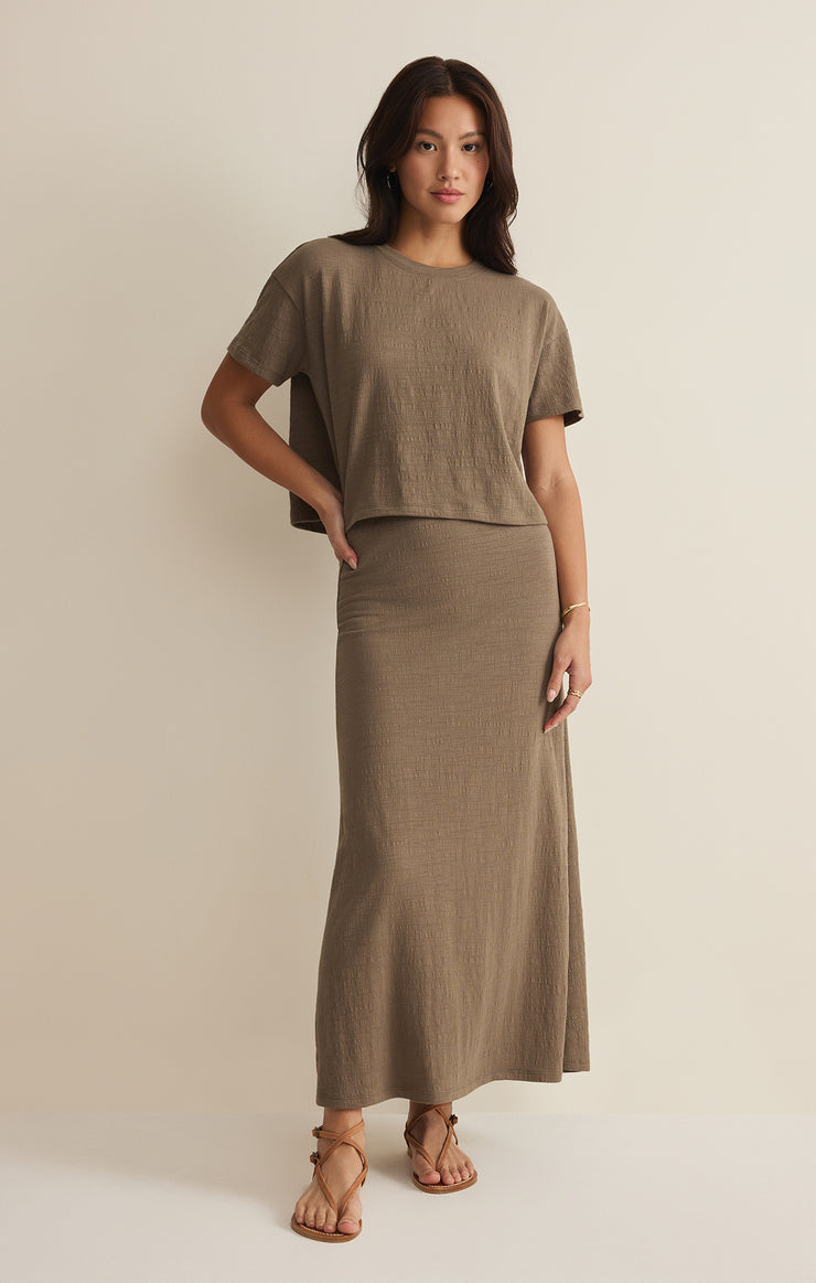 Delavine Textured Midi Skirt – Z SUPPLY