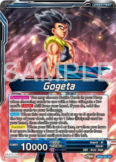 Gogeta // SSB Gogeta, Mighty Fusion Warrior (Alternate Art) (BT26-031)