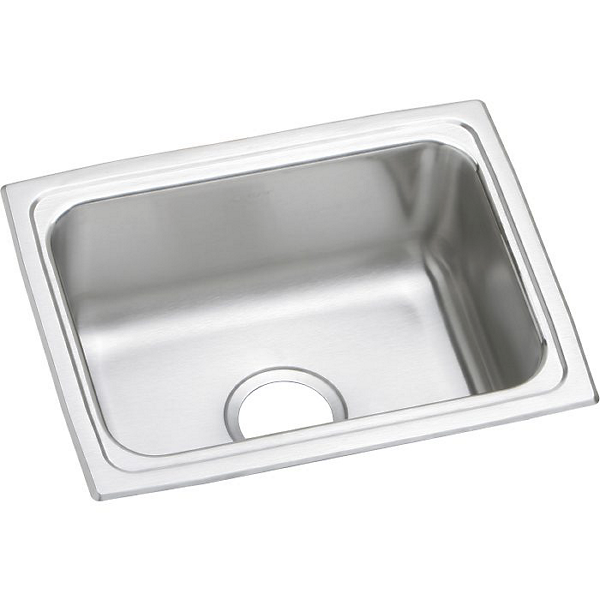 Elkay Lustertone SS 19 x 15 x 7.6 Single Bowl Drop-in Sink | Elkay