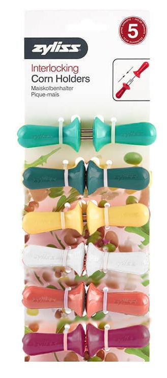 Zyliss Opaque interlocking corn holders six