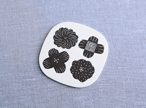 鹿児島睦＿図案コースター（八枚入） - デザイン雑貨・オーガニック