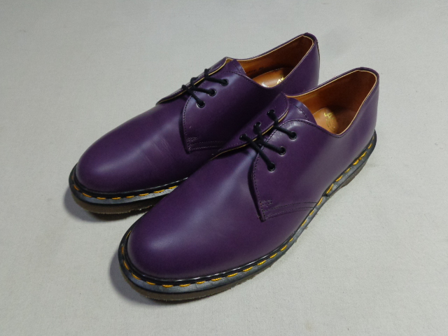 Dr.Martens PURPLE LEATHER 3HOLE SHOES（ドクターマーチン 紫本革仕様