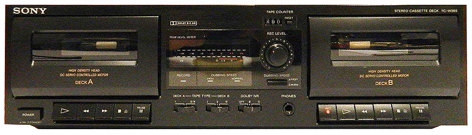 SONY] TC-W365 – 1995年発売の最廉価ダブルデッキ [海外モデル] – nakamura