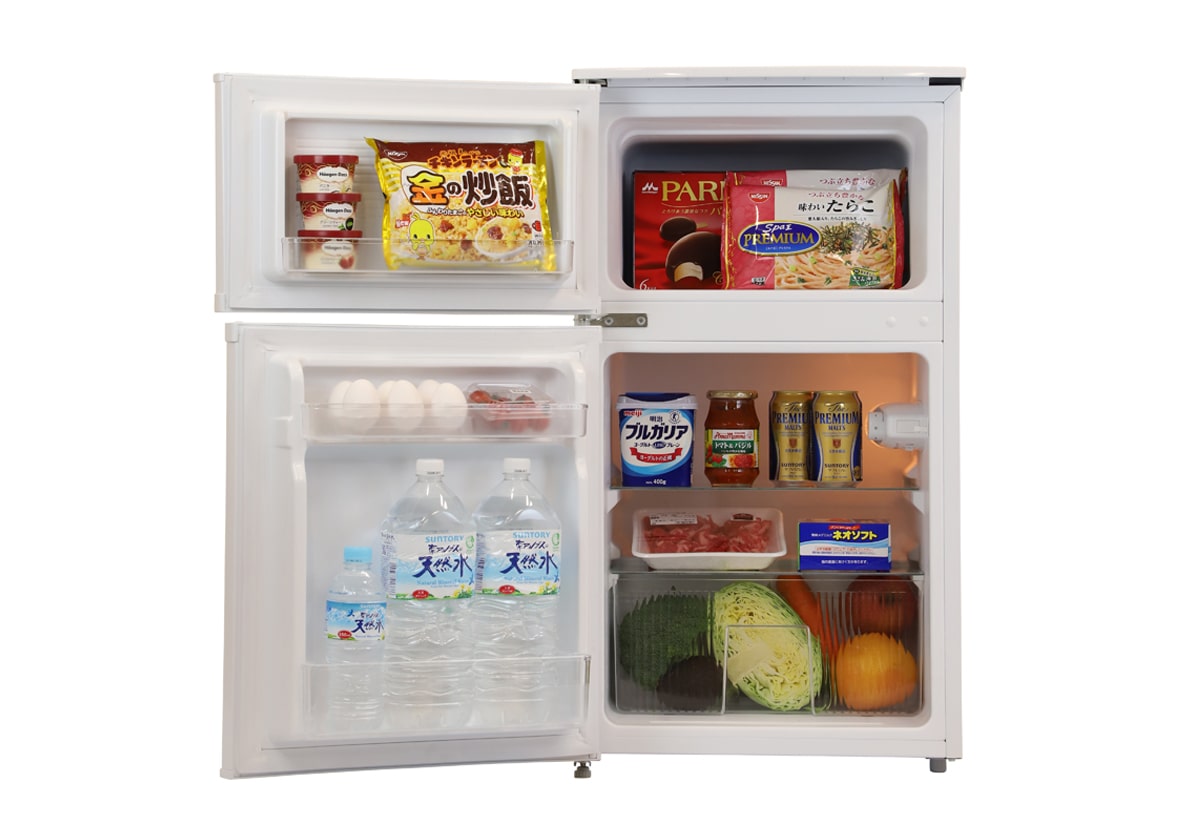 A-Stage 2ドア冷凍/冷蔵庫 90L(BR-90W/B/S)｜A-Stage inc.
