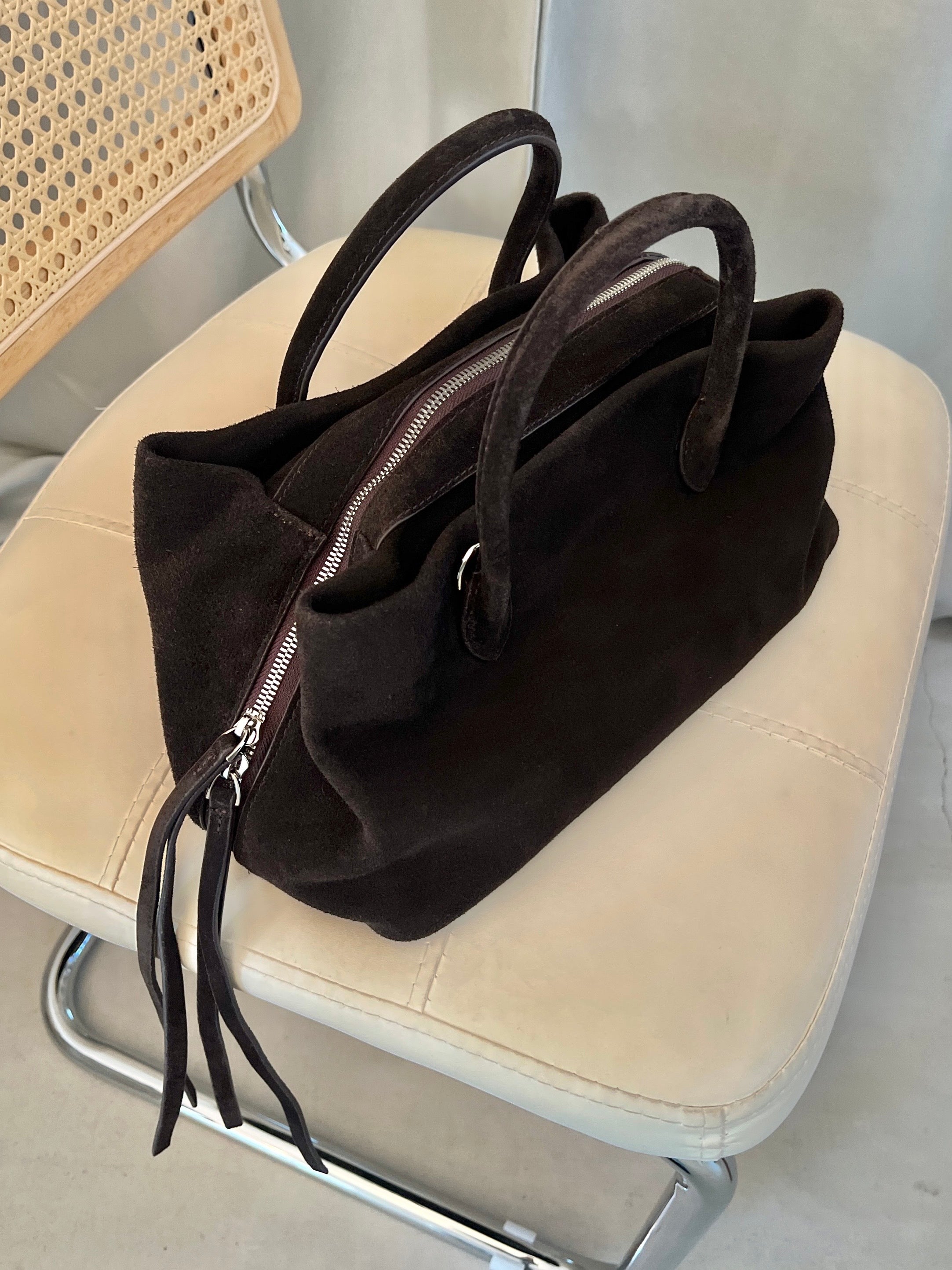 Suede Boston square bag S – A.subjjject
