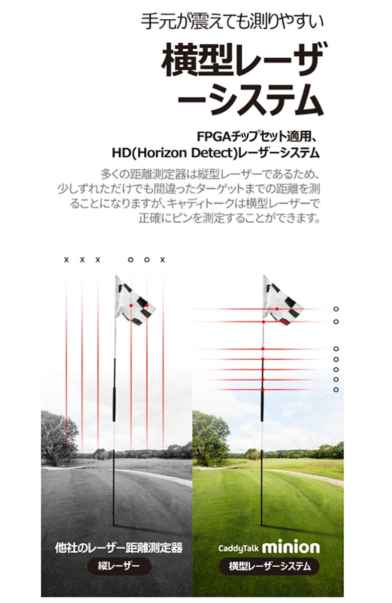 ゴルフゾン キャディトーク ミニオン レーザー距離計の通販 テレ東