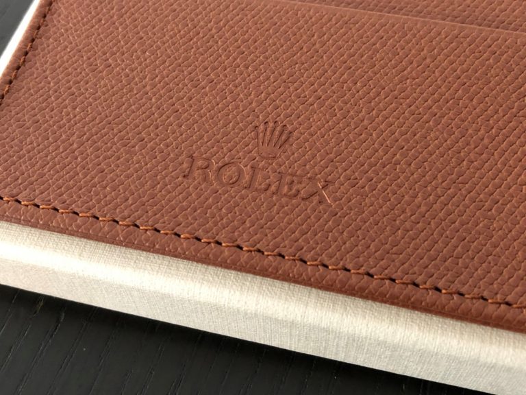 ロレックス ノベルティ(非売品)レザー カードケース ブラウン 未使用
