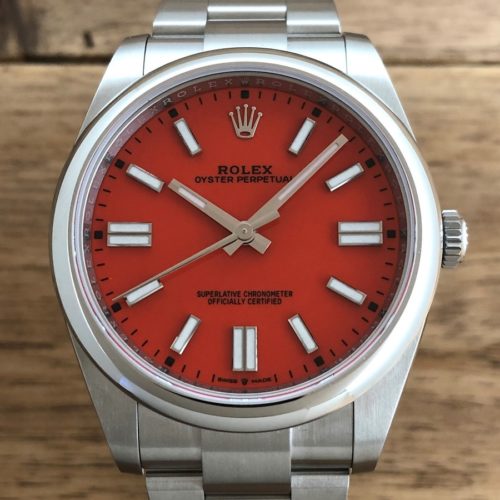 ロレックス(ROLEX)オイスター パーペチュアル 41 Ref.124300 コーラル