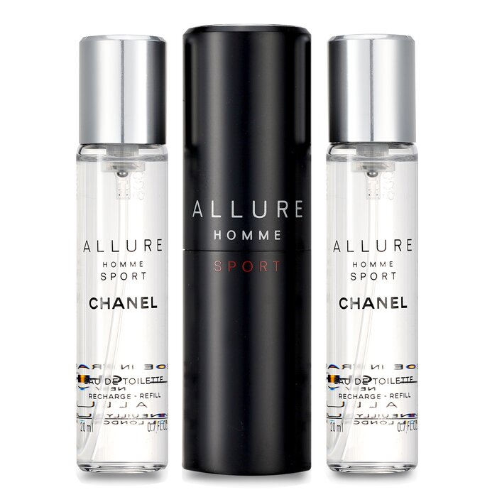 Chanel Allure Homme Sport Eau De Toilette Travel Spray (With Two