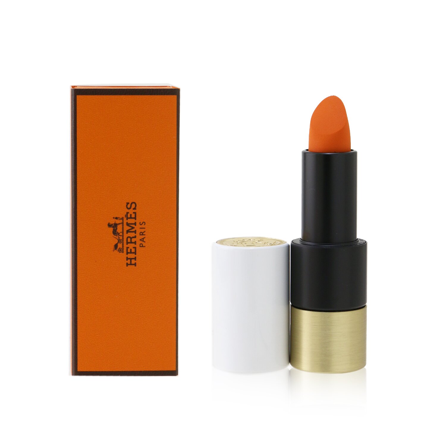 Hermes Rouge Matte Lipstick, 33 Orange Boite (Mat) 3.5g/0.12oz