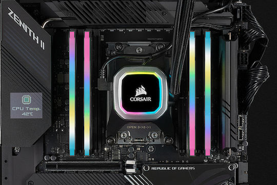 Corsair Vengeance RGB Pro SL 32GB DDR4 RAM cu 2 module (2x16GB) și