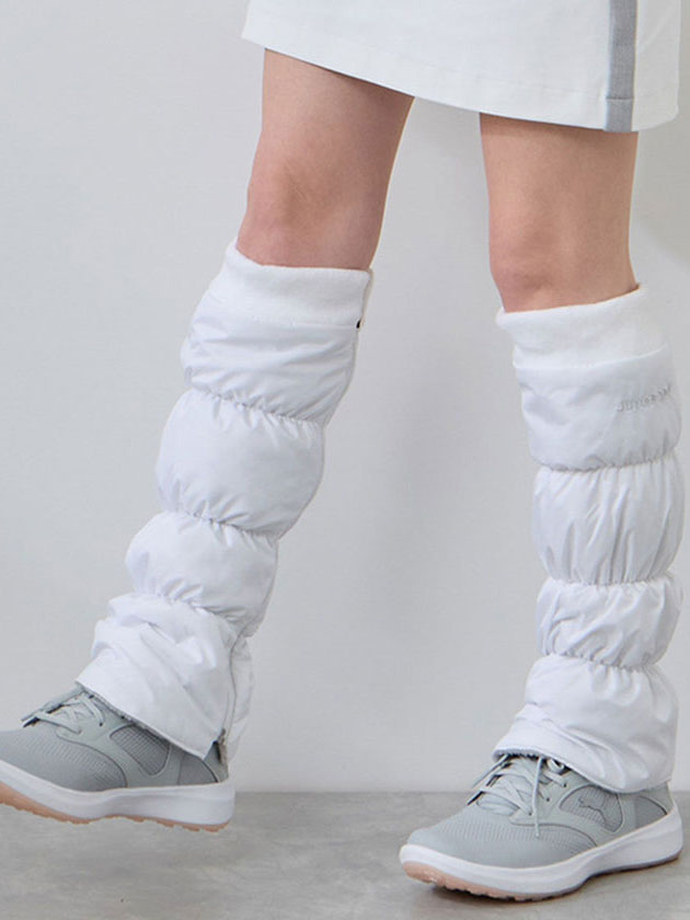 ジュン&ロペ 中わたレッグウォーマー/撥水・防風 ERR65010（ブラック