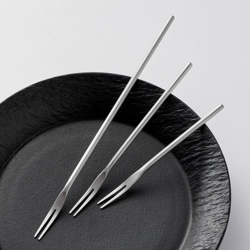 シルバーステンレスフルーツフォーク – acacia