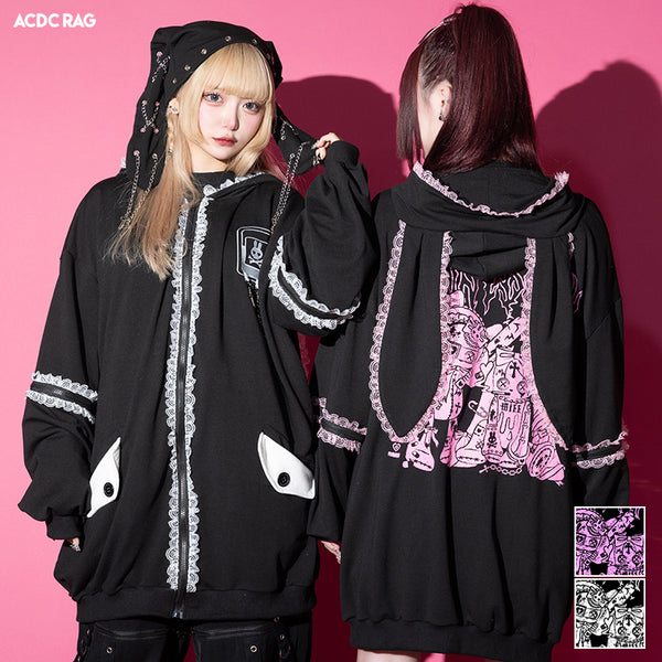 PUNKY Bunny Usamimi Hoodie – ACDC RAG