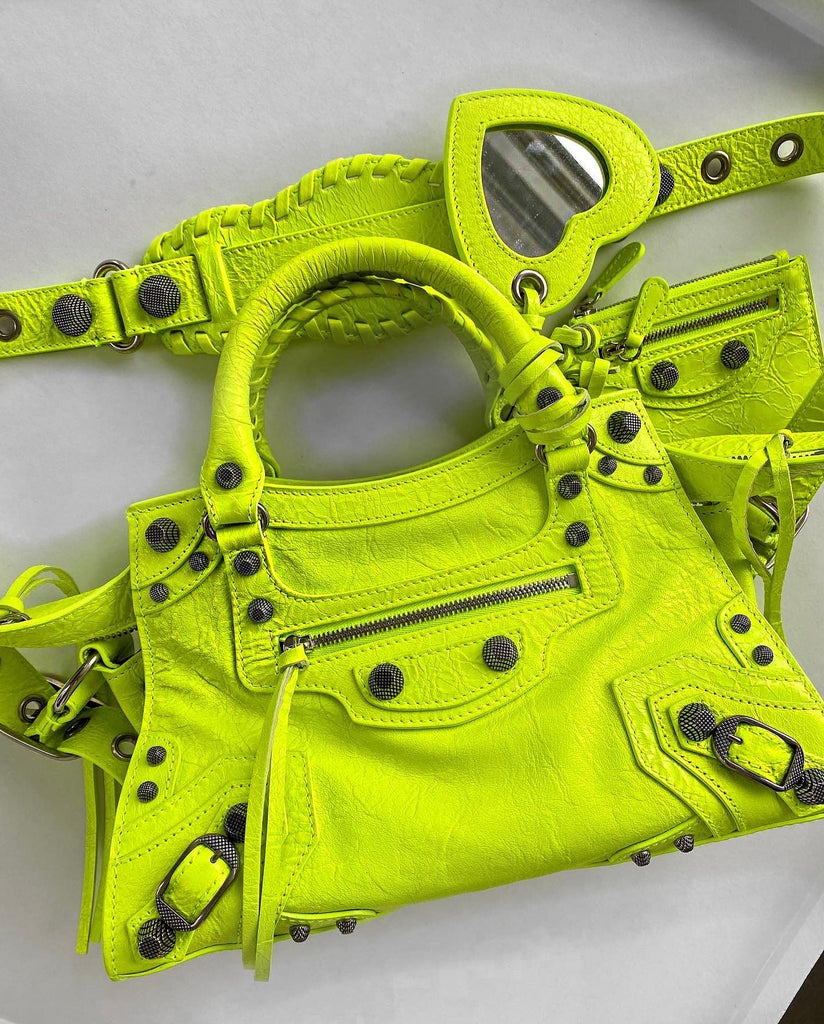 BALENCIAGA Neo Cagole XS handbag in Neon Yellow – AceConsign.com