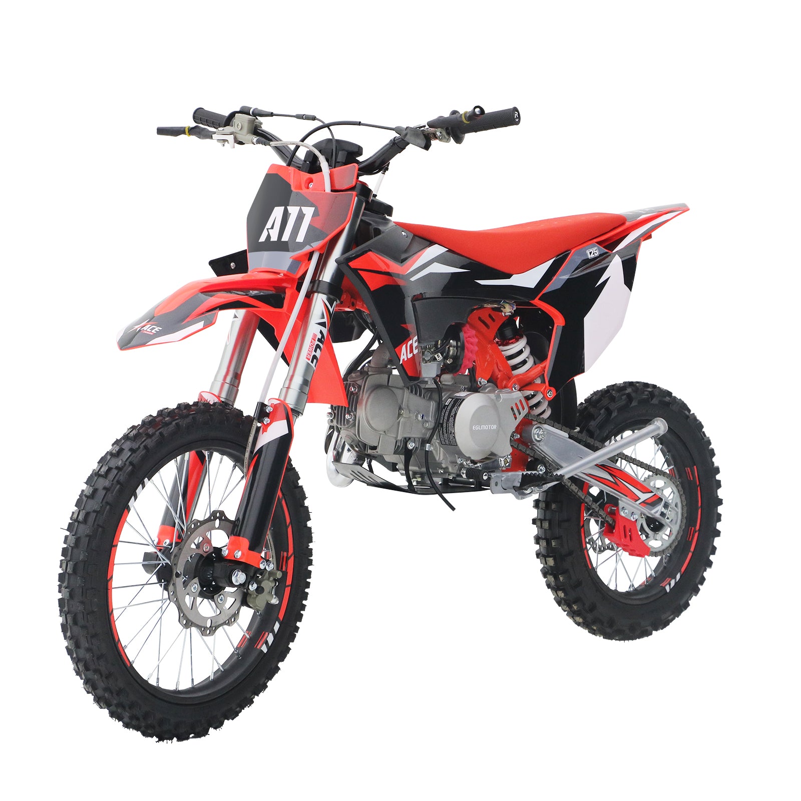 ACE POWER A11 125CC Dirt Bike Powered by ZONSEN Engine, 4-Speed