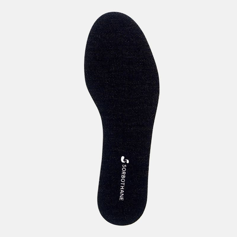 ソルボ衝撃吸収＋炭インソール 消臭・抗菌 ブラック