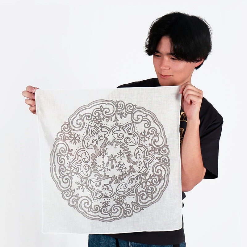 スワトウ柄ハンカチ