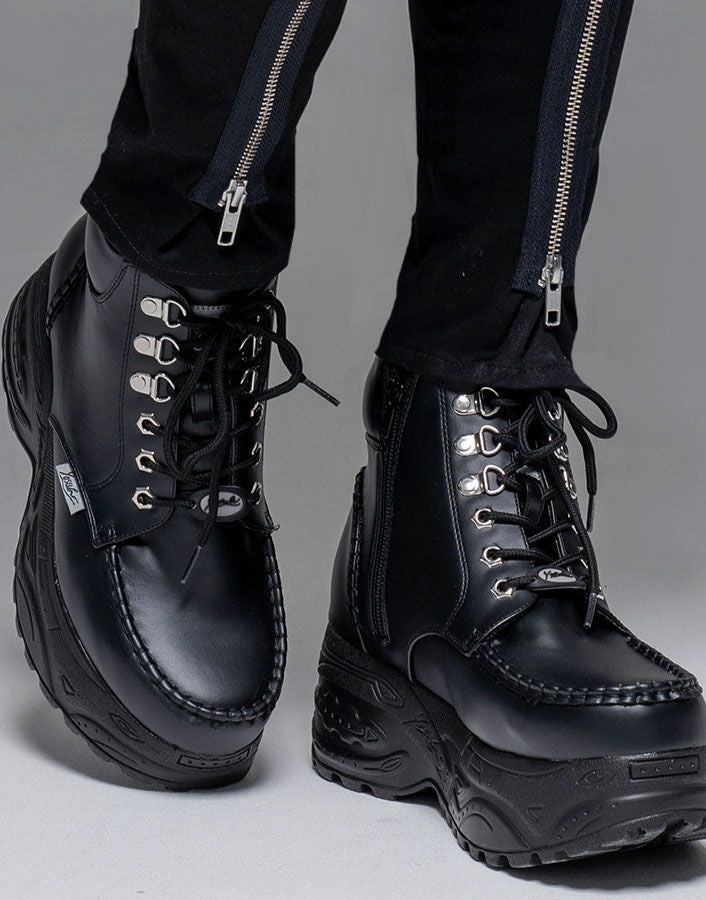 DimMoire【ディムモアール】ファー×スタッズサンダル/Black