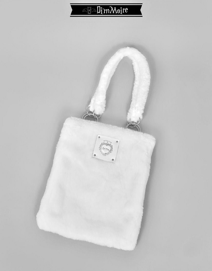 DimMoire【ディムモアール】もこもこトートバッグ/White