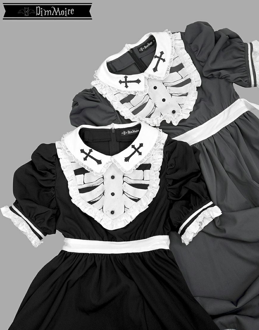 DimMoire【ディムモアール】儚骸アシメワンピース/Gray