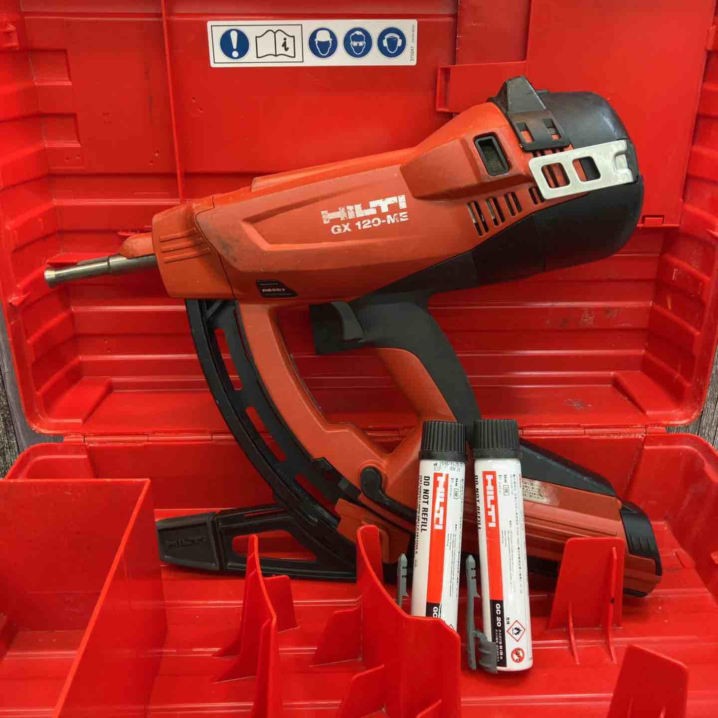 ◇ヒルティ(HILTI) ガス式鋲打機 GX120-ME 電気・機械設備用【八潮店