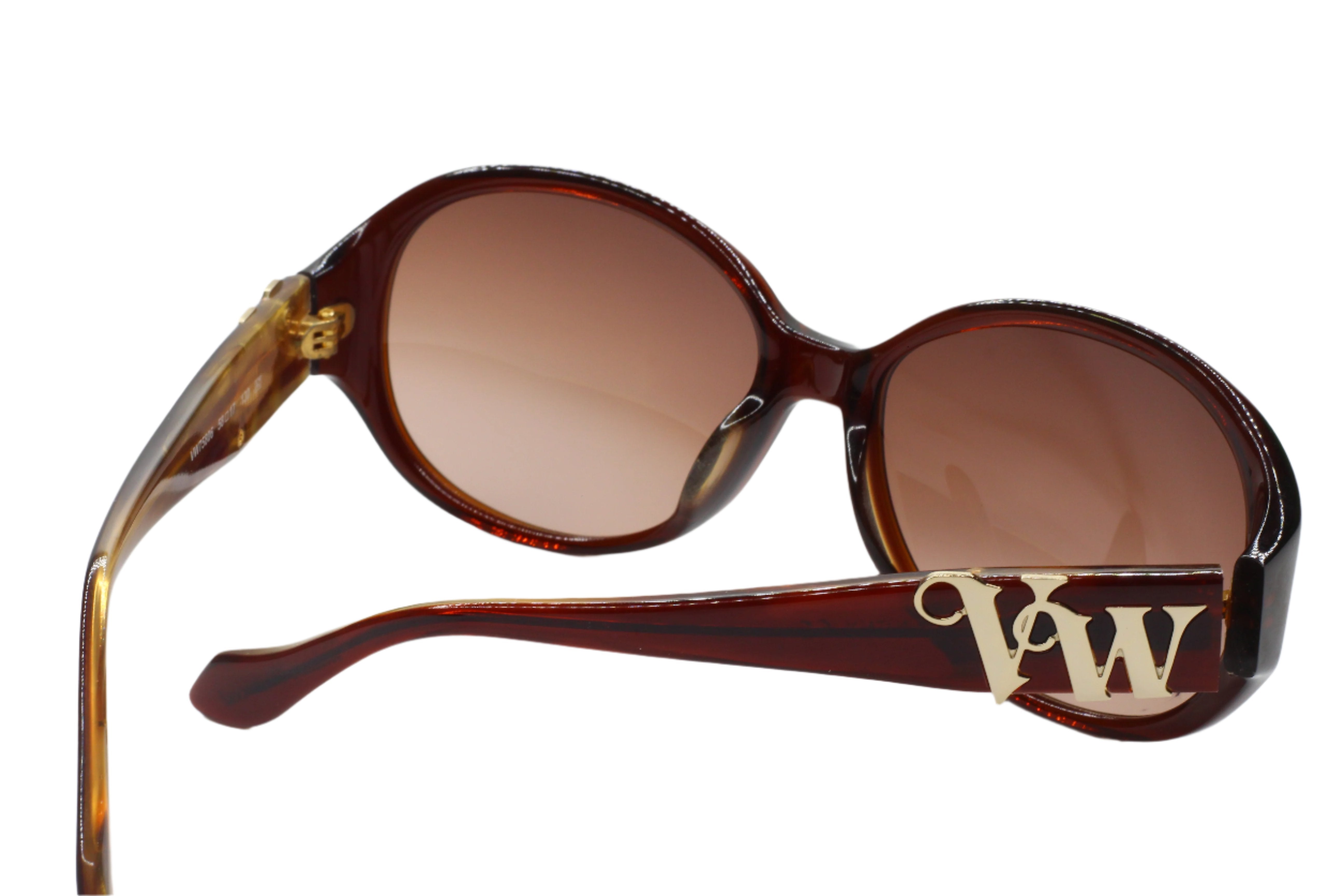 Vivienne Westwood VW75806 Brown Gold Luxury Italy Sunglasses -Wo